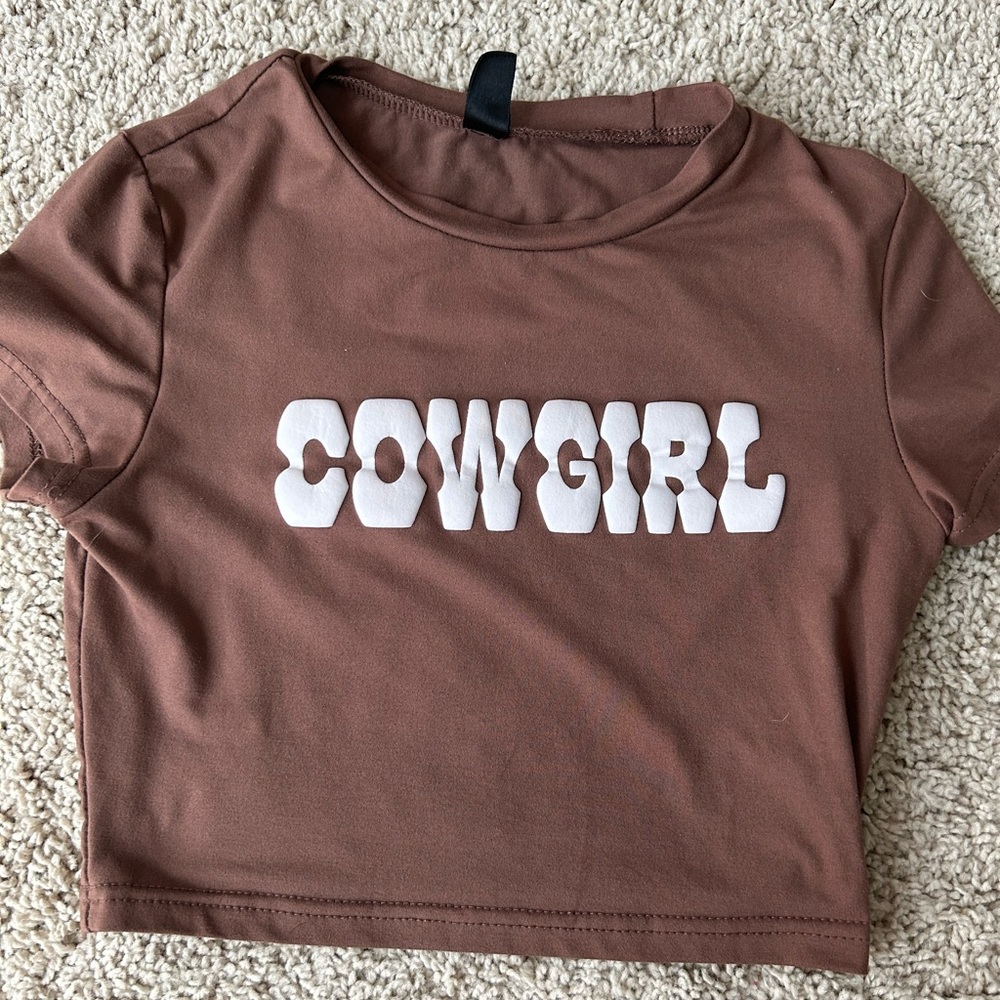 Brown Cowgirl Top